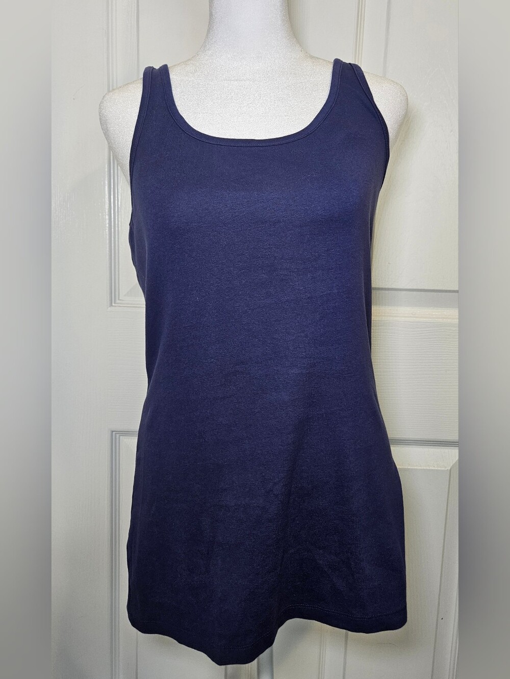 Faded Glory Navy Blue Scoop Neck Tank Top
